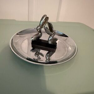 Vintage Hamilton NYC | Tuscan Silver Rabbit Ring Holder / Ashtray